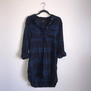 Blue Flannel Dress